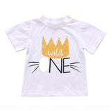1ST Birthday Toddler Infant Baby Boys Girls Summer Clothes T-shirt Tops Blouse Children Boy Girl Cotton Lovely T Shirt Clothing