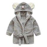 Kids children's clothing boys girls Robes winter spring autumn cartoon baby bathrobe Sleepwear & Robe winter Pink rabbit bear