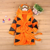 2017 Cute baby Pajamas Robe Cartoon Fleece children's bathrobes for Boys Girls Sleepwear Spring Autumn Children Clothing