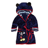 Yilaku Children's Robes Boys Girls Cartoon Sleepwear Kids Pajamas Bathrobes Kids Hooded Baby Robes For 2-6 Y CF534
