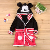 2018 Cute Kids Pajamas Robe Cartoon Mickey Minnie Fleece Baby Bathrobes Boys Girls Sleepwear Spring Autumn Children Clothing New