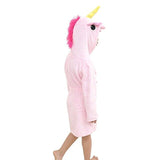 Cute Baby Bathrobes for Girls Pajamas Kids Rainbow Unicorn Pattern Hooded Beach Towel Boys Bath Robe Sleepwear Children Clothing