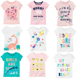 100% Cotton Baby Girl Clothes Kids Tops Girl's Tees Shirts Cute Outfits Infant Clothing T Shirts Fashion Children 6-24 Month