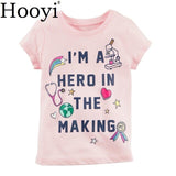 100% Cotton Baby Girl Clothes Kids Tops Girl's Tees Shirts Cute Outfits Infant Clothing T Shirts Fashion Children 6-24 Month