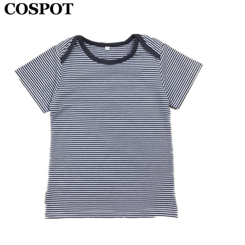 COSPOT Newborn Summer T Shirt  Infant Striped Tee Baby Boys Girls Cotton Striped T-shirt Kids Summer Tee 2017 New Arrival 20