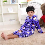 2017 New Winter Kids Bath Robe Flannel Baby Girls Bathrobe Kids Clothes Boys children's Bathrobe Girls Robes
