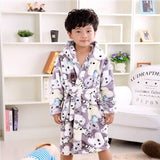 2017 New Winter Kids Bath Robe Flannel Baby Girls Bathrobe Kids Clothes Boys children's Bathrobe Girls Robes
