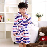 2017 New Winter Kids Bath Robe Flannel Baby Girls Bathrobe Kids Clothes Boys children's Bathrobe Girls Robes