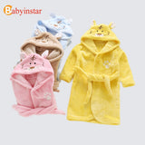 Children Cartoon Robes Animal Boys Girls Flannel Pajamas sleepwear  Baby Bathrobe Romper kids Home wear Dinosaur pijamas Cloak