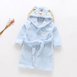Children Cartoon Robes Animal Boys Girls Flannel Pajamas sleepwear  Baby Bathrobe Romper kids Home wear Dinosaur pijamas Cloak