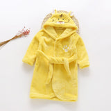 Children Cartoon Robes Animal Boys Girls Flannel Pajamas sleepwear  Baby Bathrobe Romper kids Home wear Dinosaur pijamas Cloak
