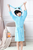 Cute Baby Bathrobes for Girls Pajamas Kids Rainbow Unicorn Pattern Hooded Beach Towel Boys Bath Robe Sleepwear Children Clothing
