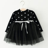 Baby Dresses For Girls Autumn Winter Long Sleeved Knit princess dress Lotus Leaf Collar Pocket Doll Dress Girls Baby Clothing