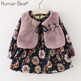 Humor Bear 2018 Fall Winter Wear Baby Girls Princess Dress Velvet long-sleeve dress Party Dresses Baby Clothes Baby Clothing