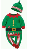 Hot 2017 Unisex Newborn Infant Baby Boys Girl Christmas Xmas Clothes Romper Hat Outfit Costume Toddler Cartoon Kids Clothes Sets