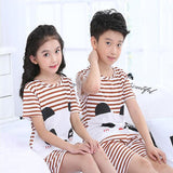 2017 children pajamas set kids baby girl boys cartoon casual clothing costume short sleeve children sleepwear pajamas sets