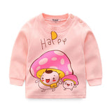 2018 Autumn Kids Tshirt Baby Boy Girls Clothes Cotton Children T-shirts For Boy Cartoon Print Long Sleeve Tops Boys T Shirts