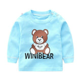 2018 Autumn Kids Tshirt Baby Boy Girls Clothes Cotton Children T-shirts For Boy Cartoon Print Long Sleeve Tops Boys T Shirts