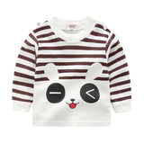 2018 Autumn Kids Tshirt Baby Boy Girls Clothes Cotton Children T-shirts For Boy Cartoon Print Long Sleeve Tops Boys T Shirts