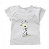 Newborn Baby Summer T-shirt Clothing Short-Sleeved Cotton Soft Toddler Baby Boys Girls Tops Hot Printing Patch Clothes T Shirt