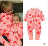 New Retail  new Newborn infants baby boy and girl wear mickey even climb clothes conjoined ha garments