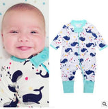 New Retail  new Newborn infants baby boy and girl wear mickey even climb clothes conjoined ha garments