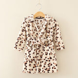 weLaken 2019 Soft Children's Robes for 2-8Yrs Baby Kids Pajamas Boys Girls Cartoon Sleepwear Bathrobes Kids Hooded Baby Robes