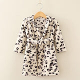 weLaken 2019 Soft Children's Robes for 2-8Yrs Baby Kids Pajamas Boys Girls Cartoon Sleepwear Bathrobes Kids Hooded Baby Robes