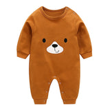 VTOM Baby Infant  Rompers Baby Boys Girls Long-Sleeved Rompers Cartoon Infant Jumpsuit  Baby Toddler Clothes BB8-2