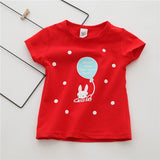 2019 Baby Girl T Shirts Tops Cotton Shorts t-shirts Casual Baby Girl Summer Clothes Birthday Baby Girl Shirts Clothing