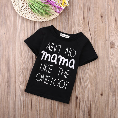 Newborn Baby Boys Girl Sweatshirt T-shirt Casual Clothes MAMA Tops Outfits 0-24M
