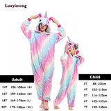 Boy Girl Pajamas Unicorn Winter Women Pajamas Cartoon Animal Pegasus Onesie Kigurumi Pyjamas Kids Hooded Baby Sleepwear Jumpsuit