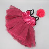 Clothes for doll fit 43-45cm Bald head baby toy new born doll and American doll fashion Ballet princess dress
