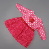 Clothes for doll fit 43-45cm Bald head baby toy new born doll and American doll fashion Ballet princess dress