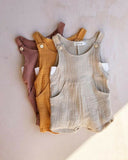 0-3T Toddler Kids Baby Girl Boy Cotton Brace Pants Overalls Jumpsuit Romper Outfits