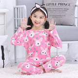 Pajamas Suit for Girls Spring Cartoon Kids Pijamas Set Thin Girls Sleepwear Baby Cute Long Sleeve Nightwear Boys Pajamas Set