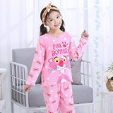 Pajamas Suit for Girls Spring Cartoon Kids Pijamas Set Thin Girls Sleepwear Baby Cute Long Sleeve Nightwear Boys Pajamas Set