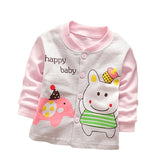 Halilo Baby Girls T Shirts Long Sleeve Spring Autumn Baby Girls Tops Tees Infant T Shirt Newborn 100% Cotton Boy Shirts Clothing