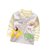 Halilo Baby Girls T Shirts Long Sleeve Spring Autumn Baby Girls Tops Tees Infant T Shirt Newborn 100% Cotton Boy Shirts Clothing