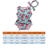 Infant Newborn Baby Girls Romper Summer Baby Clothes Flower Watermelon Print Tassel Jumpsuit Playsuit Sunsuit Baby Girl Costumes