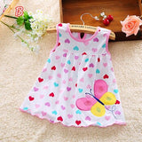 2019 Cute Vestido infantil Baby Girl Dress Cotton Regular Sleeveless A-Line Dresses Casual Clothing Mini Princess 0-24 Months