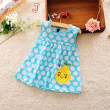2019 Cute Vestido infantil Baby Girl Dress Cotton Regular Sleeveless A-Line Dresses Casual Clothing Mini Princess 0-24 Months
