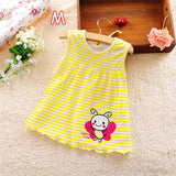 2019 Cute Vestido infantil Baby Girl Dress Cotton Regular Sleeveless A-Line Dresses Casual Clothing Mini Princess 0-24 Months