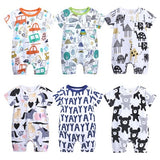 Summer New style baby rompers Short sleeve Newborn Infant Baby Boy Girl clothes Cute Cartoon Printed Jumpsuit Climbing Clothes