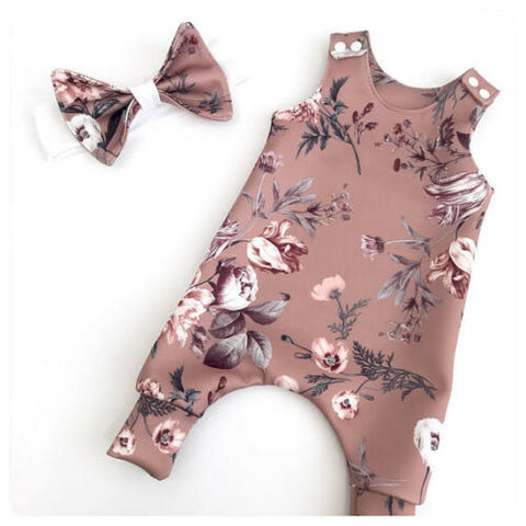 PUDCOCO  Newborn Toddler Baby Girl Floral Romper Jumpsuit Clothes Outfits