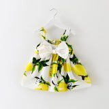 Dot Princess Baby Girl Dress Party Birthday Dress 2019 Spring baby Girls Clothing Suits Knitted Shirts Strap Ruffle Dresses