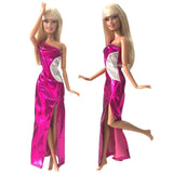 NK 2019 New Doll Clothes Handmade Party Doll's Dress Fashion Clothes Gown For Barbie Doll Baby Gift DIY Toys Mix Style 025A JJ