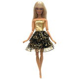 NK 2019 New Doll Clothes Handmade Party Doll's Dress Fashion Clothes Gown For Barbie Doll Baby Gift DIY Toys Mix Style 025A JJ