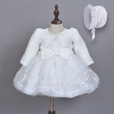 3pcs Baby Girls Princess Gown Dress Lace Christening Wedding Birthday Pageant Party Bridesmaid Formal Dresses Clothes US